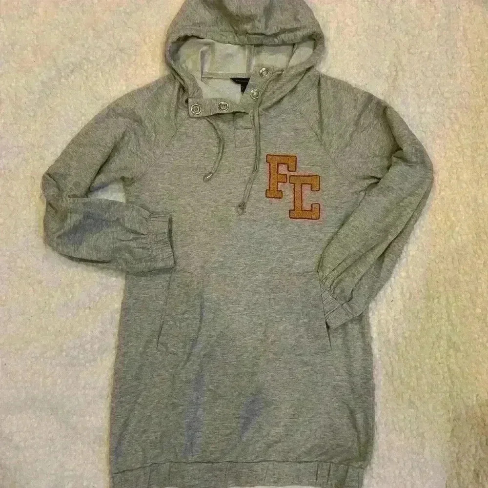 French Connection | Varsity monogram  oversized sweater size small